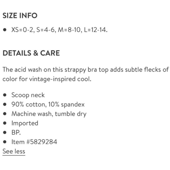 Champion Acid Wash Sports Bra Strappy Top. NEW - Picture 6 of 7